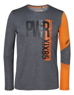Μπλούζα SZ M PWR γκρι/πορτοκαλί