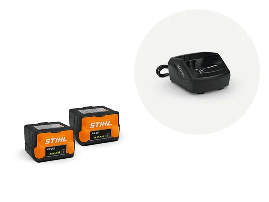 Starter Set με 2x μπαταρίες AK 20 και φορτιστή AL 101