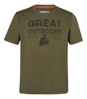 T-shirt SZ M "OUTDOORS" Γκρι