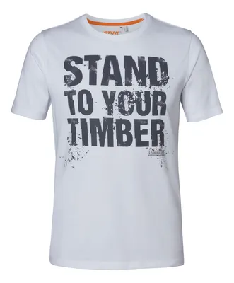 T-shirt SZ XL "STAND TO YOUR TIMBER" μαύρο