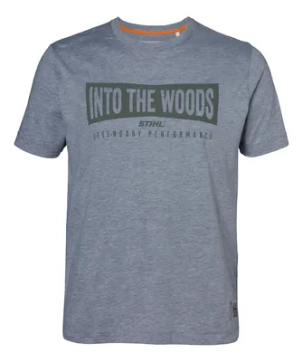 T-shirt SZ XL "WOOD" Μπλε